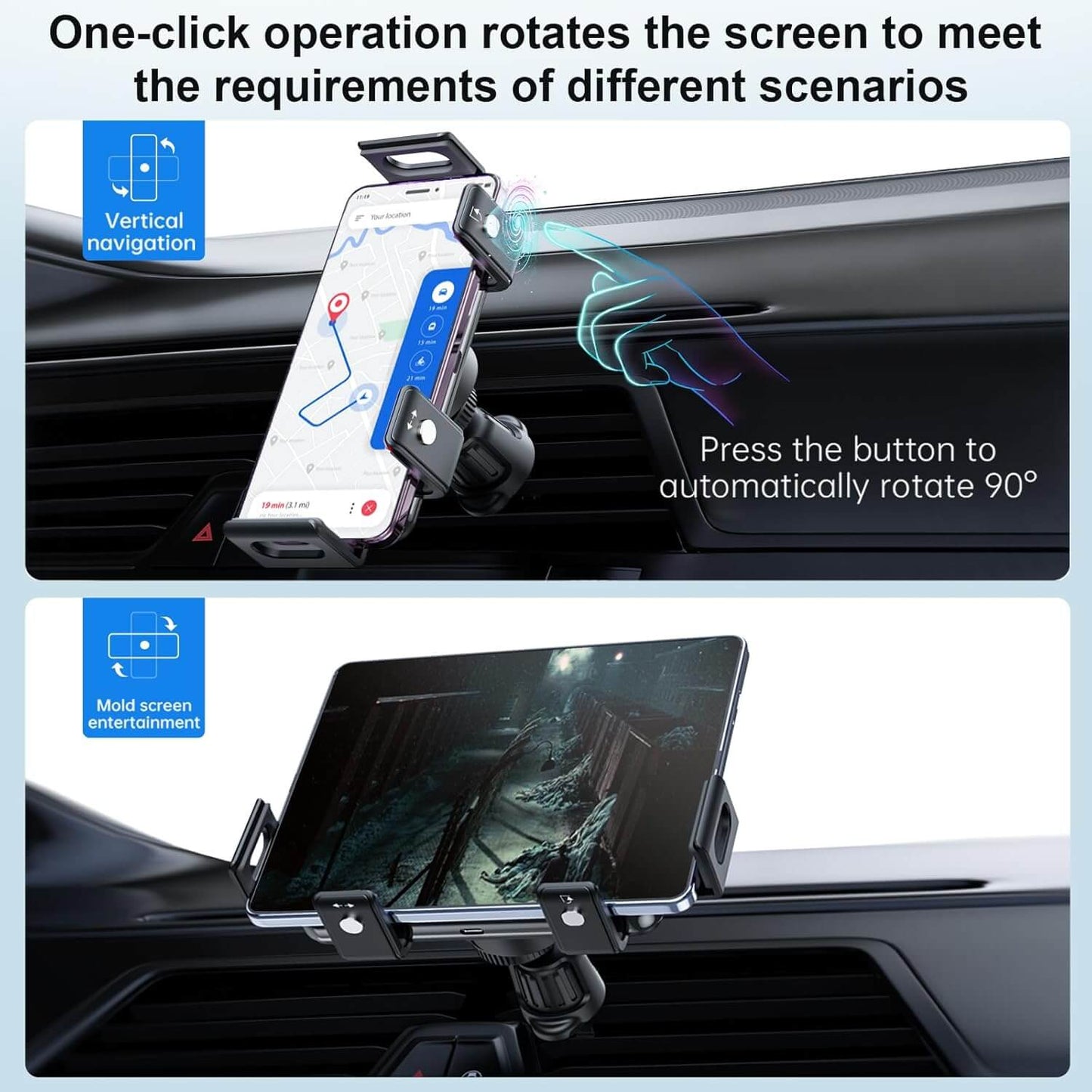 Z1 Wireless Car Charger with 15W Fast Charging
