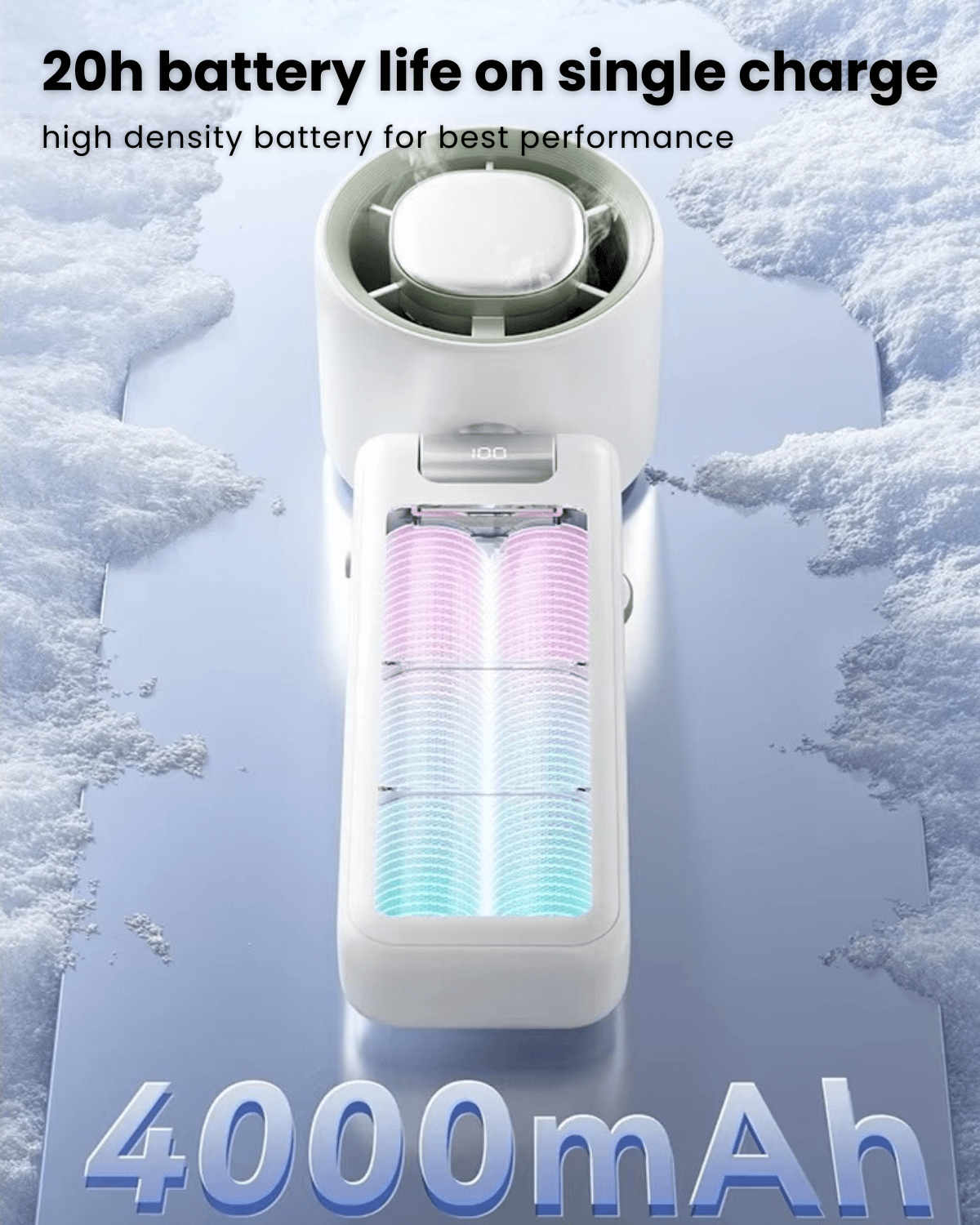 Mini Portable Handheld Fan with Ice Cooling