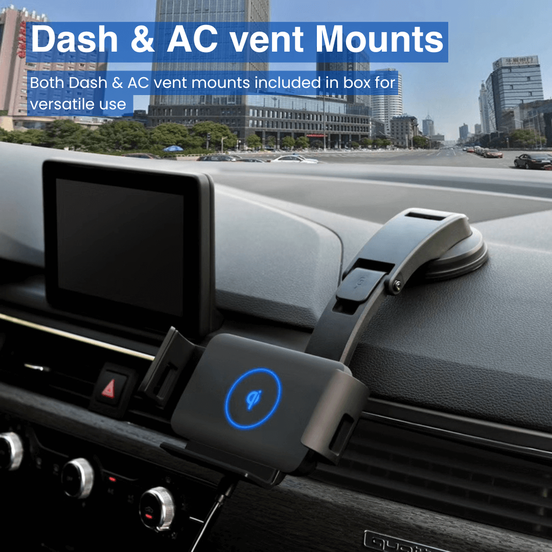 S1 Wireless Car Charger with 15W Fast Charging