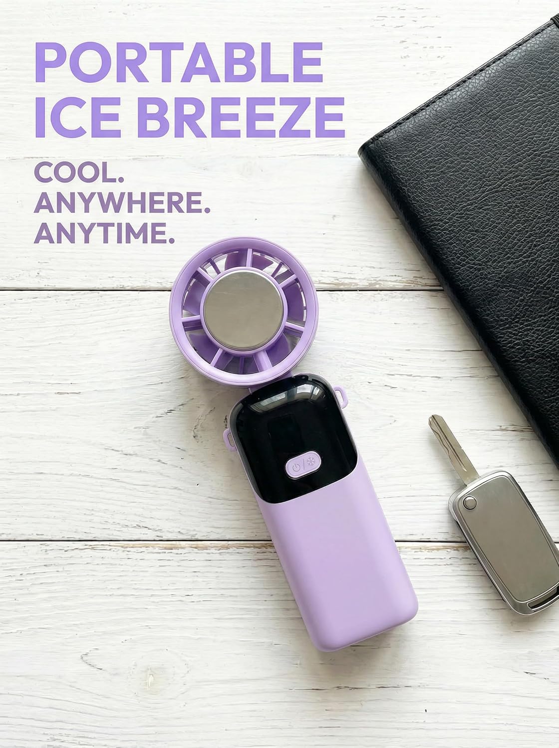 S19 Portable Handheld Fan with Ice Touch Cooling
