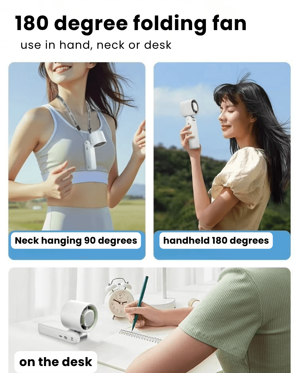 Mini Portable Handheld Fan with Ice Cooling