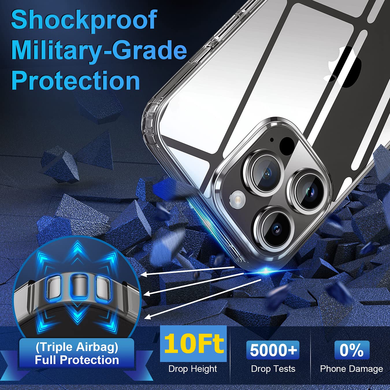 Magsafe Clear Cases for iPhone 13/ 13 Pro Max/ 14 Pro/ 14 Pro Max