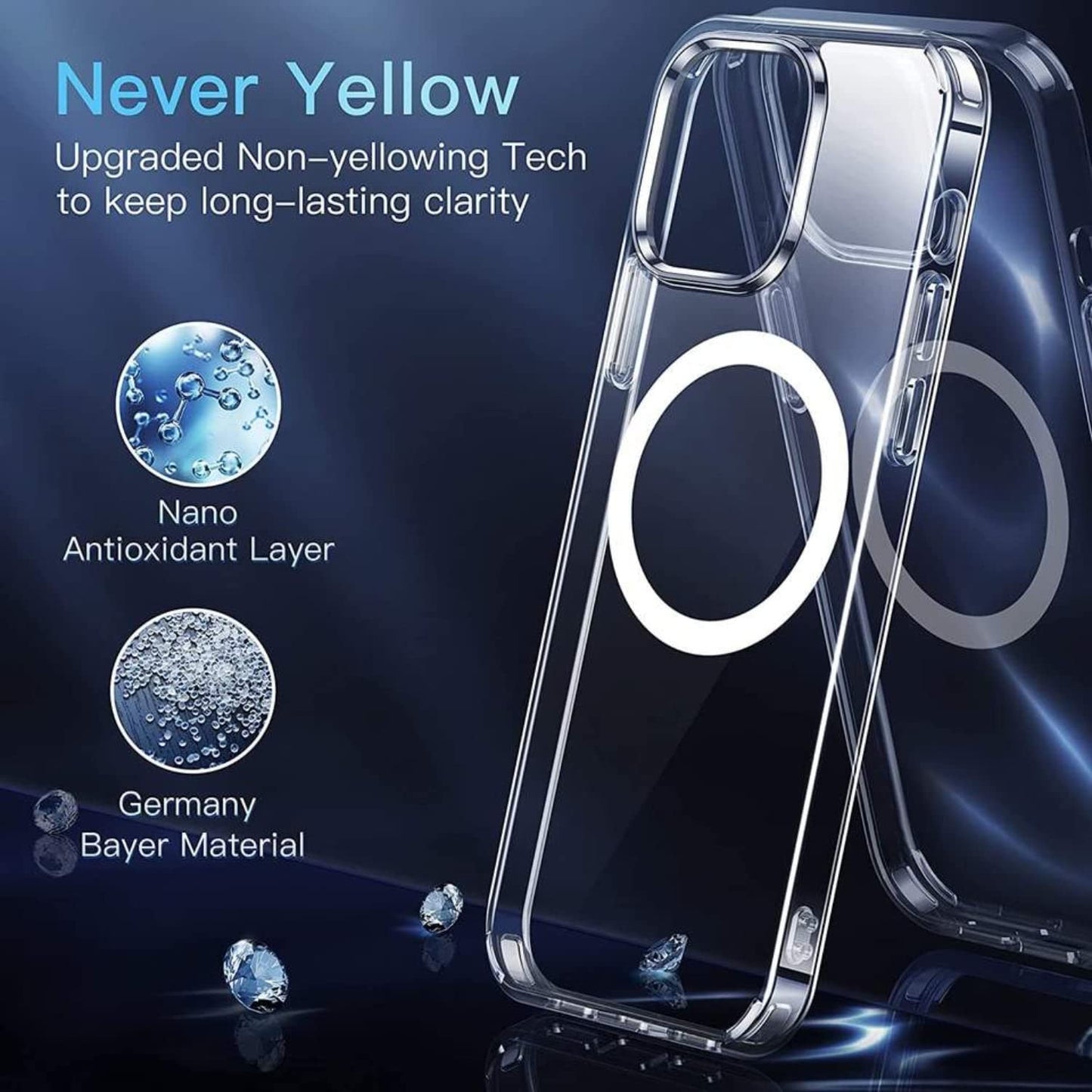Magsafe Clear Cases for iPhone 13/ 13 Pro Max/ 14 Pro/ 14 Pro Max