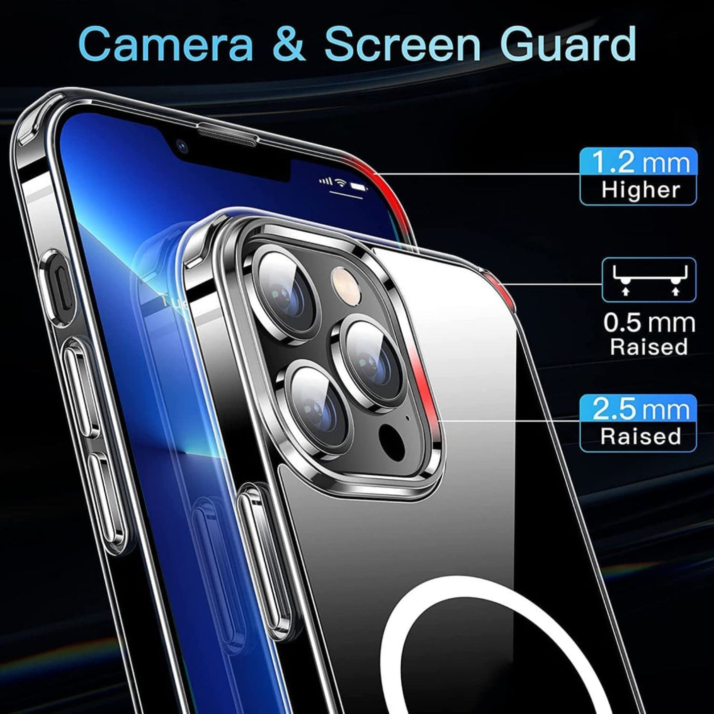 Magsafe Clear Cases for iPhone 13/ 13 Pro Max/ 14 Pro/ 14 Pro Max