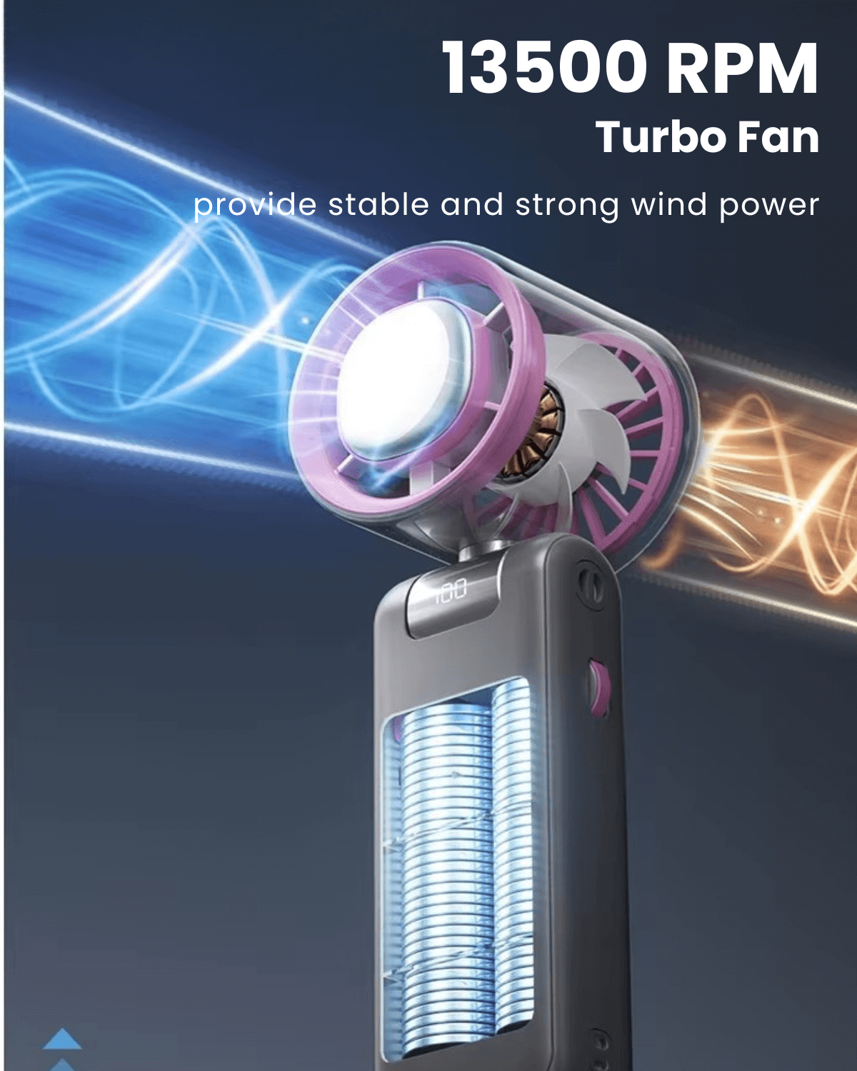Mini Portable Handheld Fan with Ice Cooling