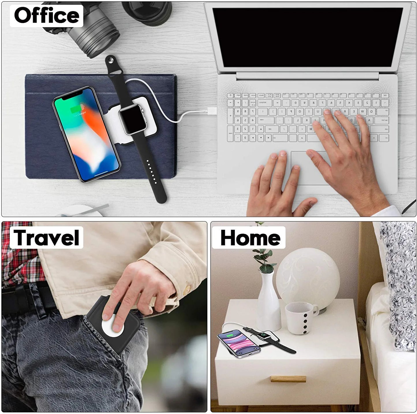MagCharge 2-in-1 Foldable Wireless Charger (D1950)