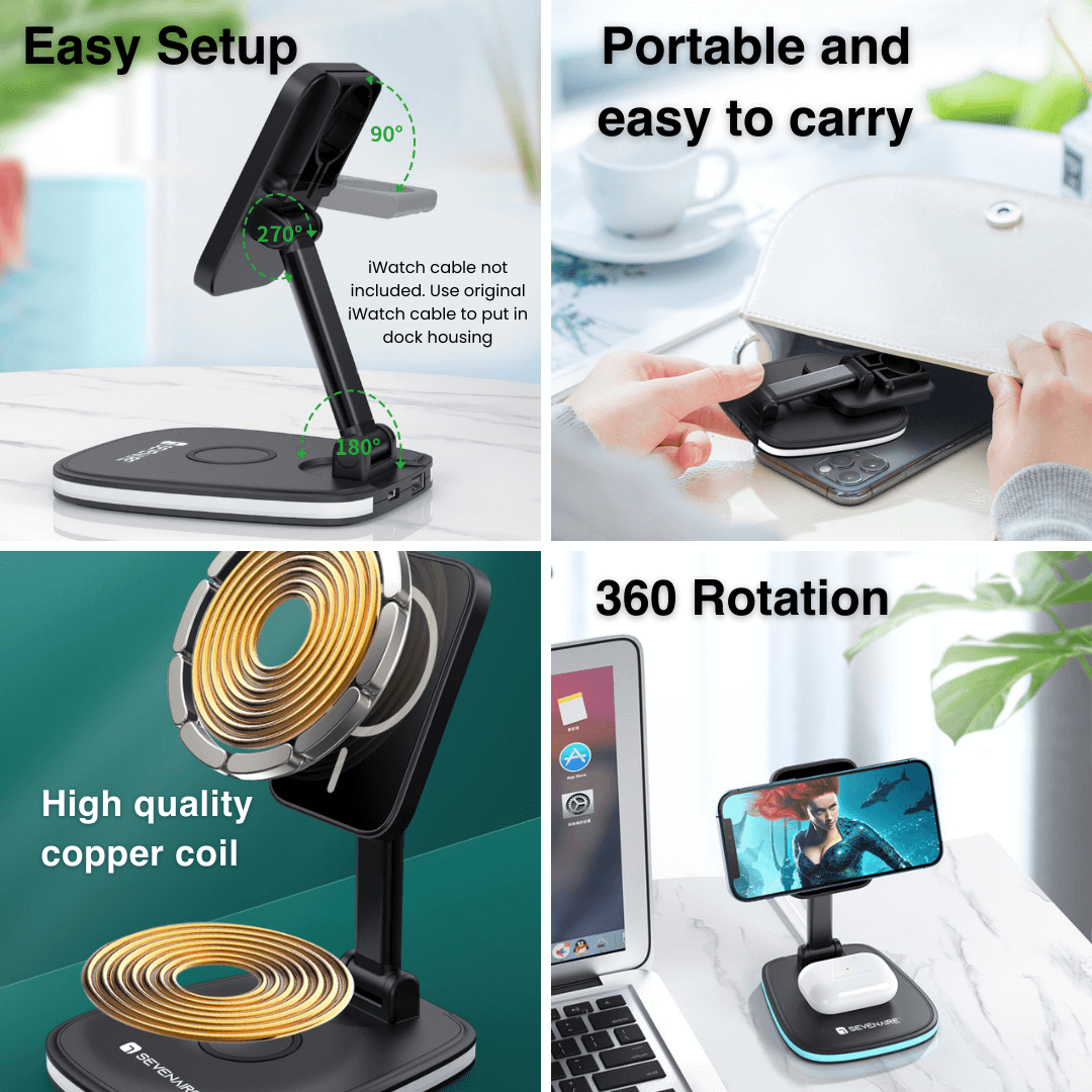 MagCharge 3-in-1 Wireless Charging DOCK (D1850)