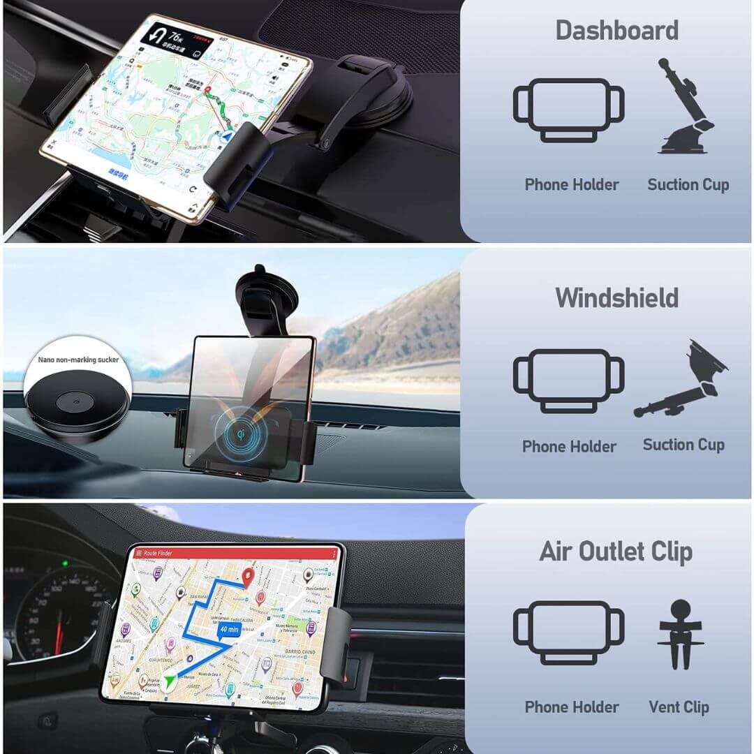 S1 Wireless Car Charger with 15W Fast Charging