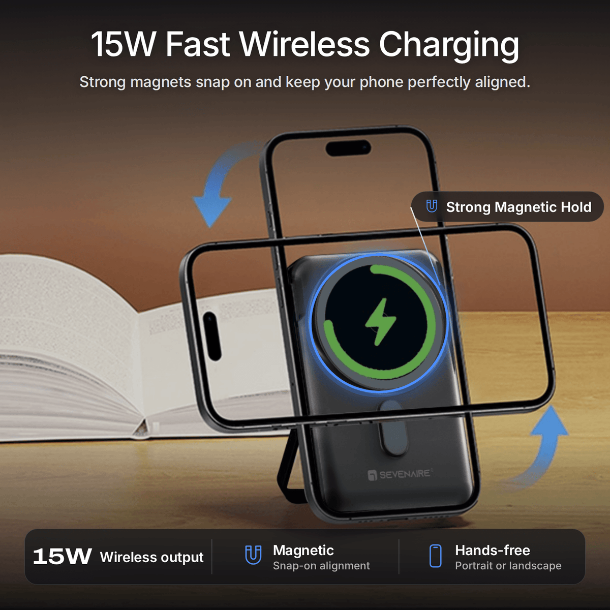 P135 3-in-1 Magsafe Power Bank with Apple Watch Charger | 10,000mAh