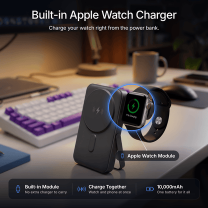 P135 3-in-1 Magsafe Power Bank with Apple Watch Charger | 10,000mAh