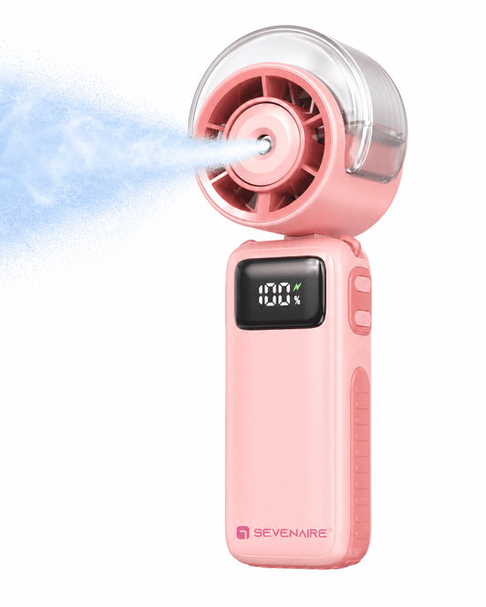 Portable Handheld Mist Fan with LED Display (P7)