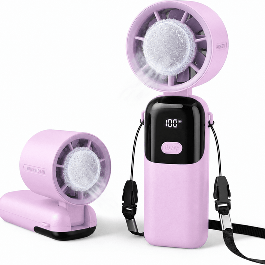 S19 Portable Handheld Fan with Ice Touch Cooling