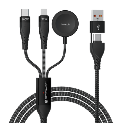 3 in 2 Charging Cable for Apple Watch Charger, 100W PD cable