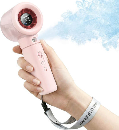 Portable Handheld Mist Fan with LED Display (SS58)