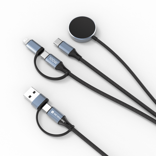 5 in 2 Charging Cable for Apple Watch/ Samsung Watch, 100W PD cable