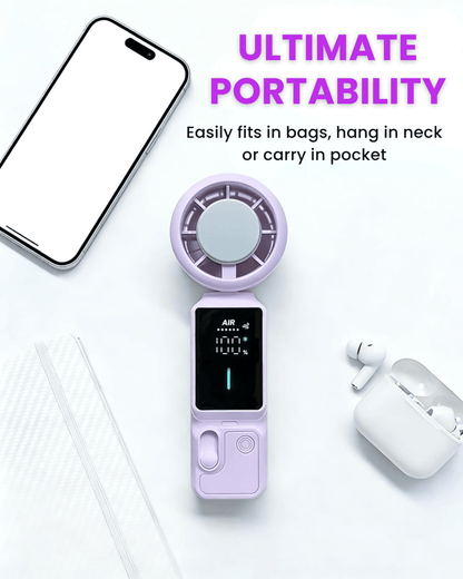 SS39 Portable Handheld Fan with Ice Touch Cooling