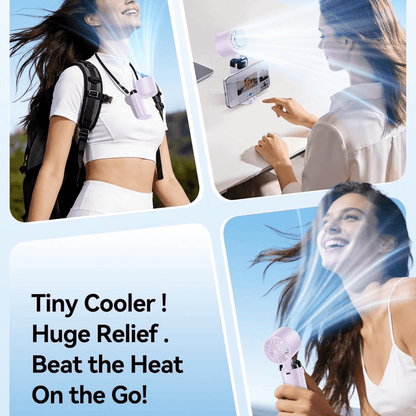S19 Portable Handheld Fan with Ice Touch Cooling