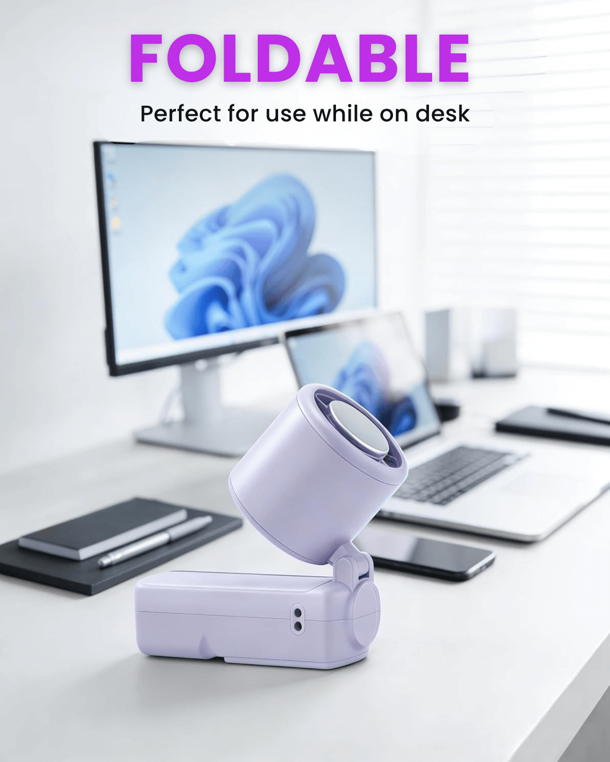 SS39 Portable Handheld Fan with Ice Touch Cooling