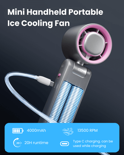 Mini Portable Handheld Fan with Ice Cooling