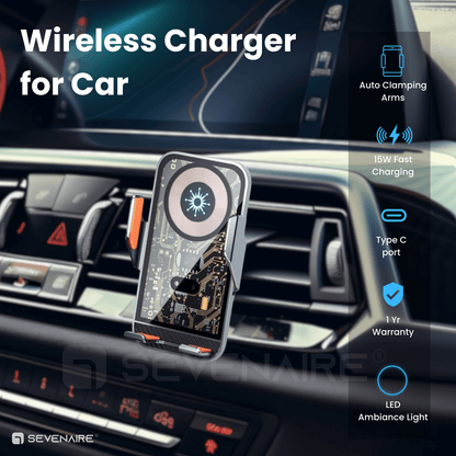 C10 Wireless Car Charger 15W Fast Charging