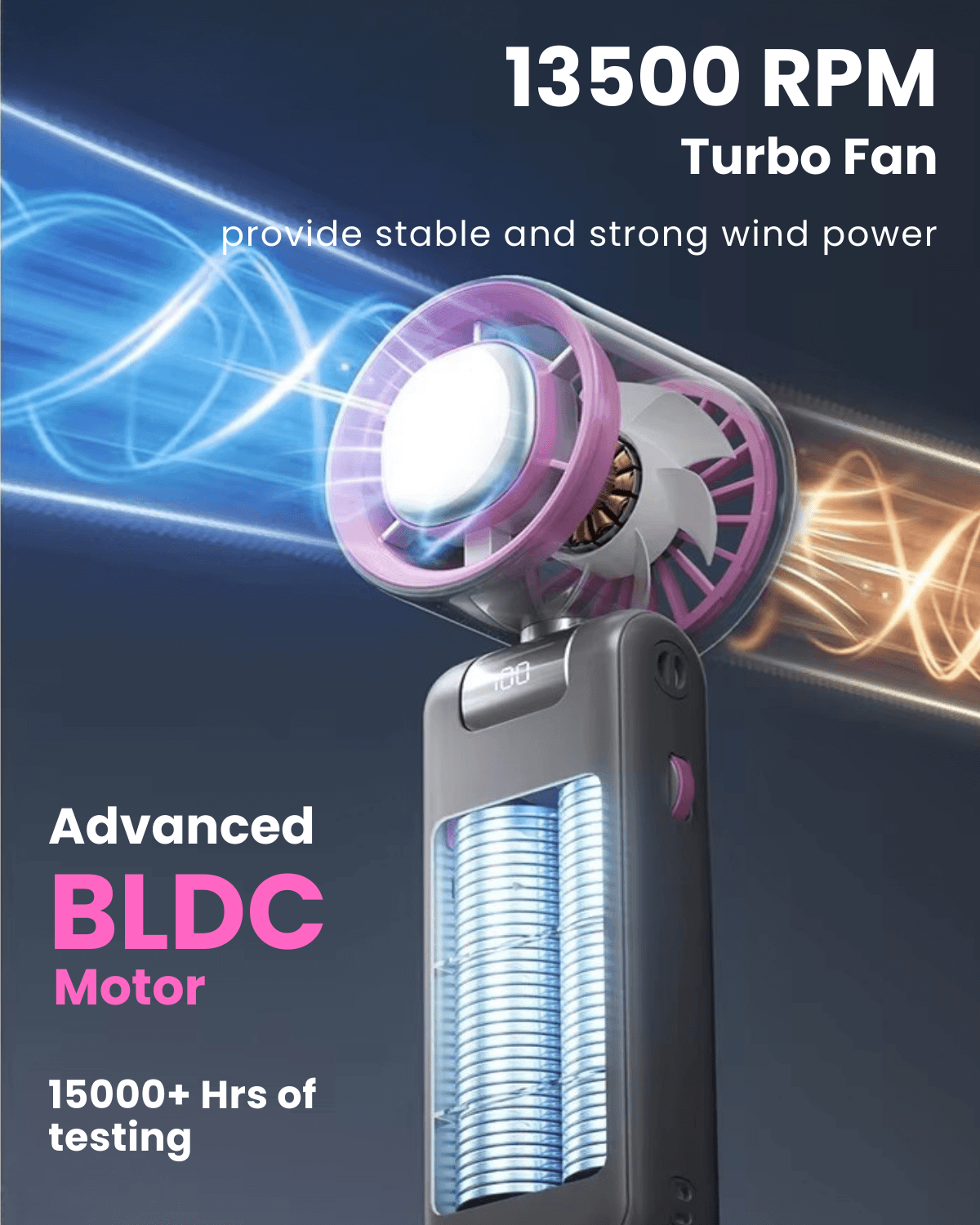 Mini Portable Handheld Fan with Ice Cooling