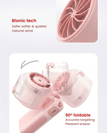 Portable Handheld Mist Fan with LED Display (P7)