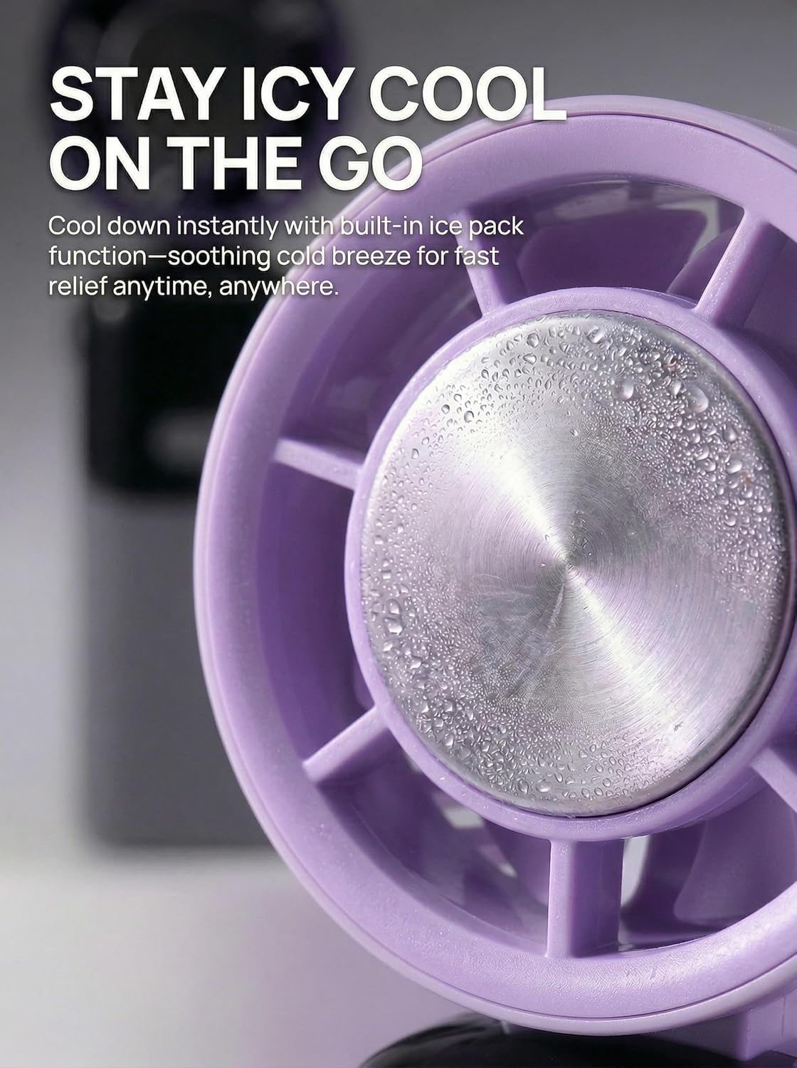S19 Portable Handheld Fan with Ice Touch Cooling