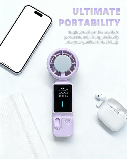SS39 Portable Handheld Fan with Ice Touch Cooling