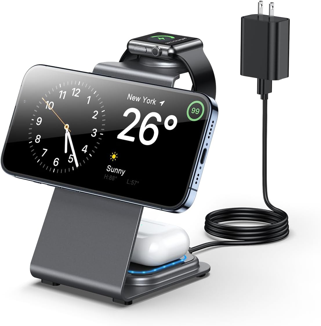 Magcharge Stand MagCharge 3-in-1 Wireless Charging Stand (D2070) – Sevenaire