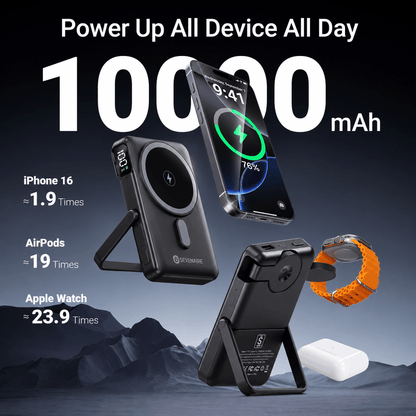 P135 3-in-1 Magsafe Power Bank with Apple Watch Charger | 10,000mAh