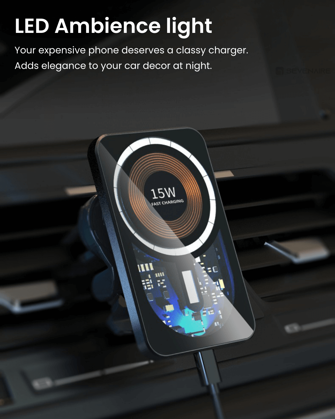 MagCharge 350 Transparent Magsafe Charger for Car