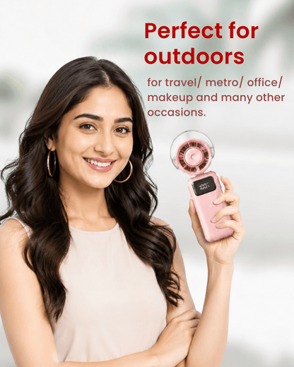 Portable Handheld Mist Fan with LED Display (P7)