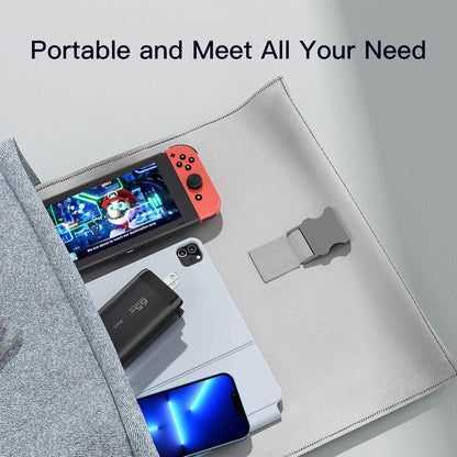 65W GaN Adapter| 3-Port Output (2 Type C & 1 USB A) Compatible with Phone/ Laptop