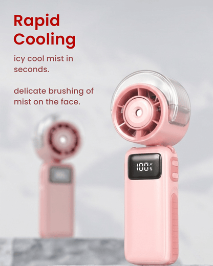 Portable Handheld Mist Fan with LED Display (P7)