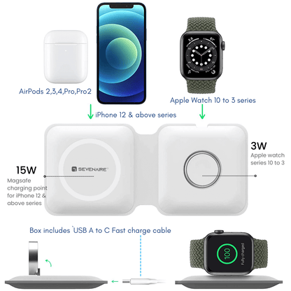 MagCharge 2-in-1 Foldable Wireless Charger (D1950)