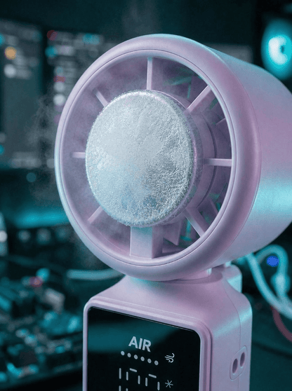 SS39 Portable Handheld Fan with Ice Touch Cooling