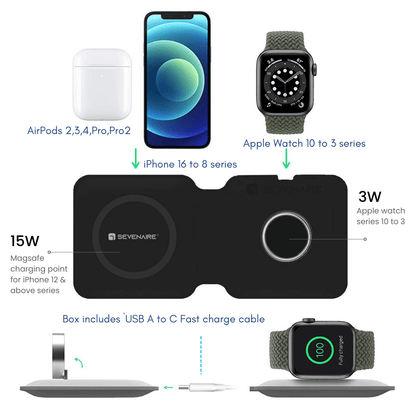 MagCharge 2-in-1 Foldable Wireless Charger (D1950)