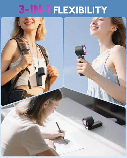 Mini Portable Handheld Fan with Ice Cooling