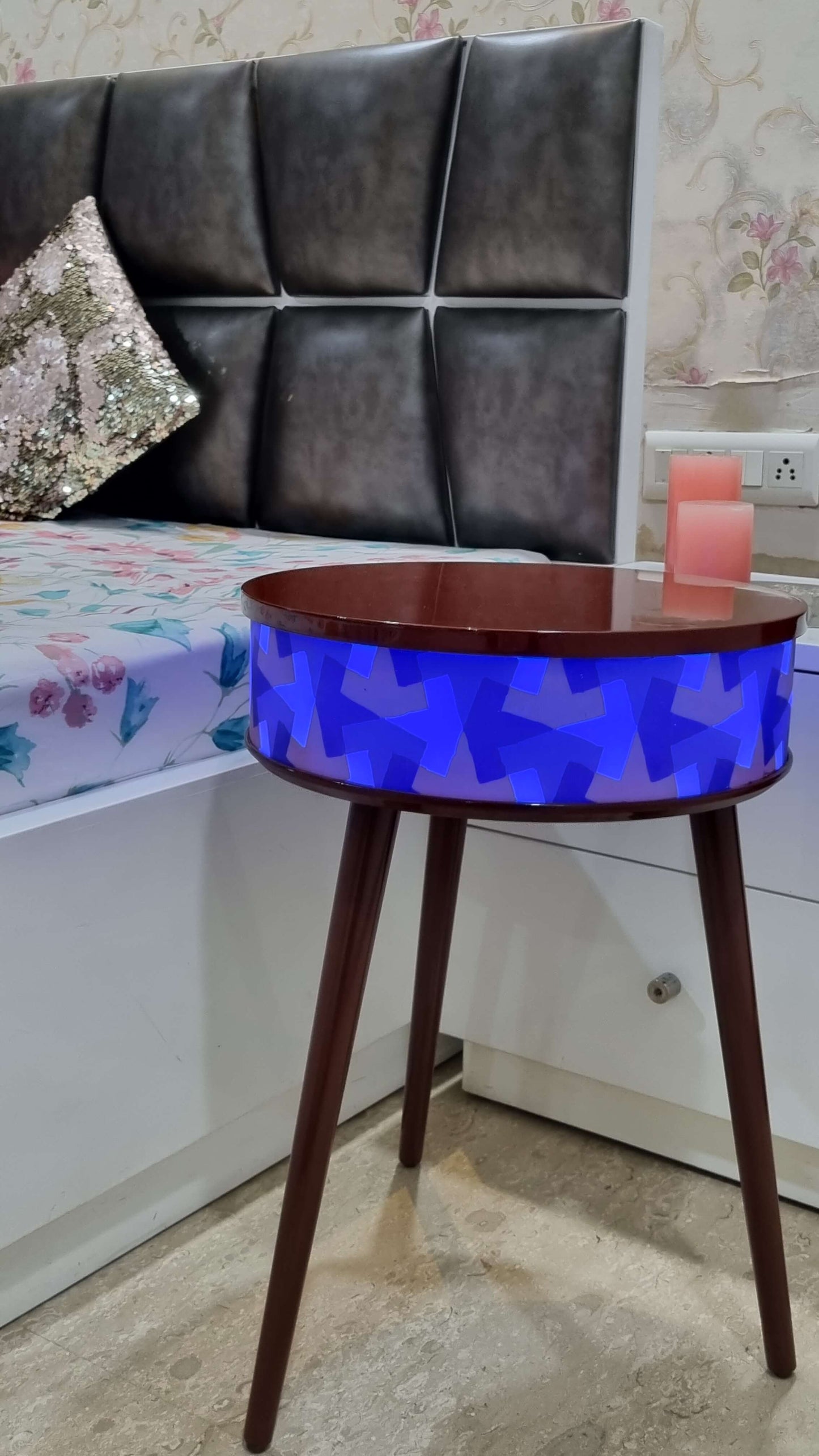 MARS Bluetooth Speaker Table with LED Lights