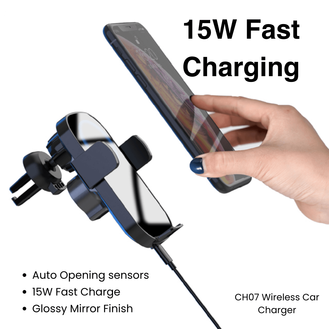 CH07 Wireless Car Charger 15W Fast Charging