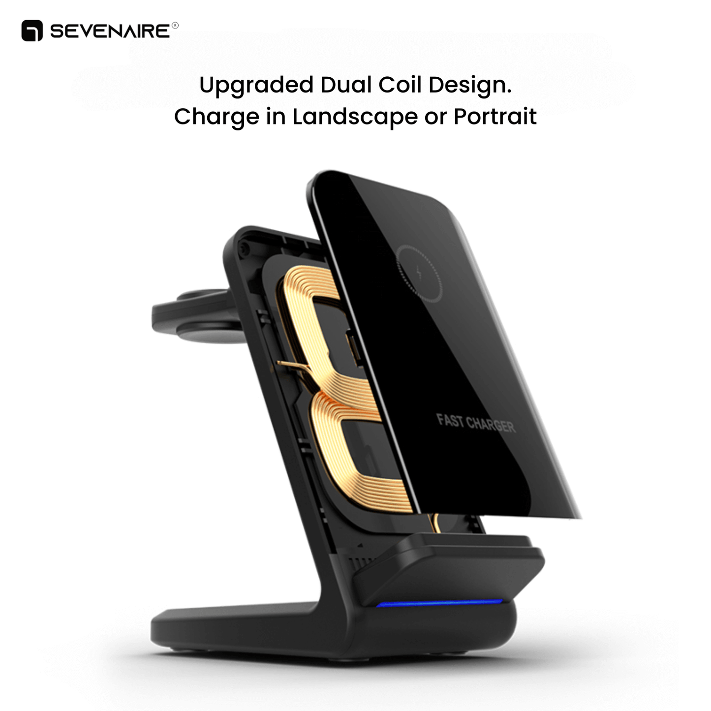 3-in-1 Wireless Charger for Apple, Samsung (D3000)